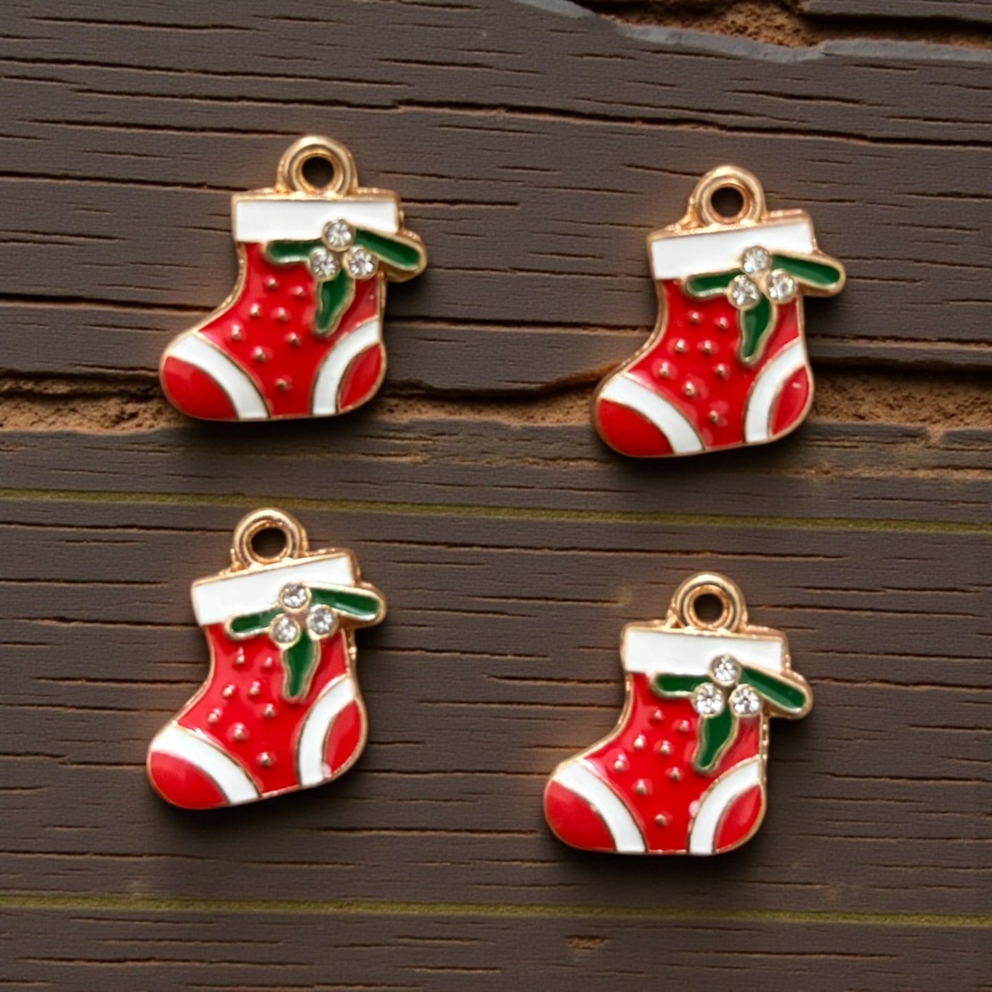 Christmas Enamel Charm (1 Pc) - Design #22