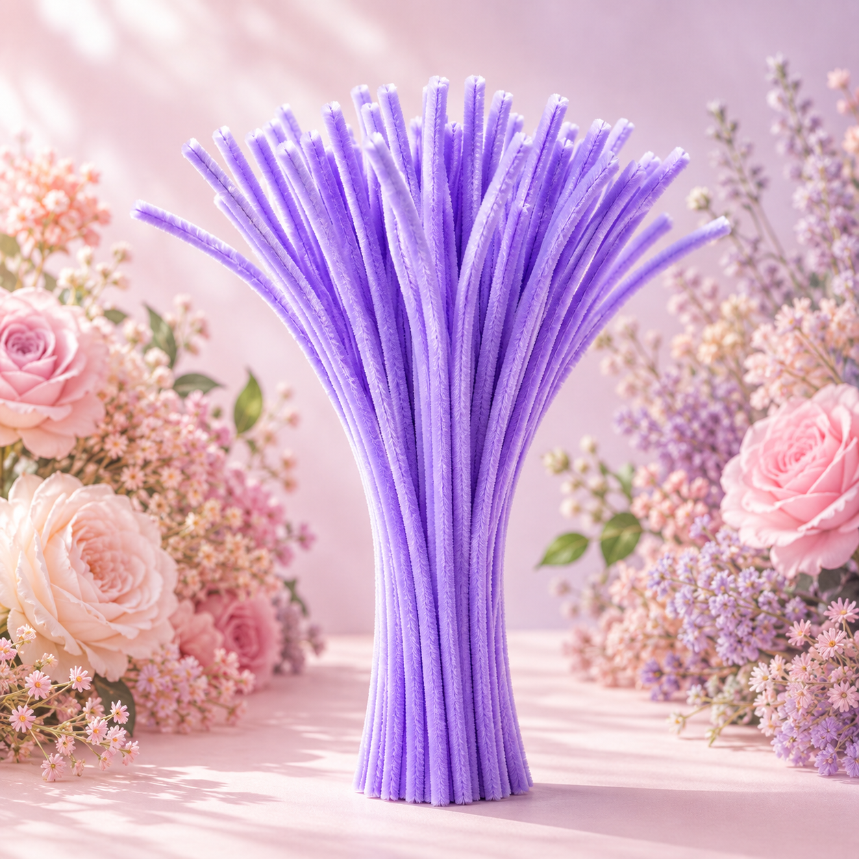 Pipe Cleaners for DIY Crafts (Pack of 95 - 100pcs) - Lavendar
