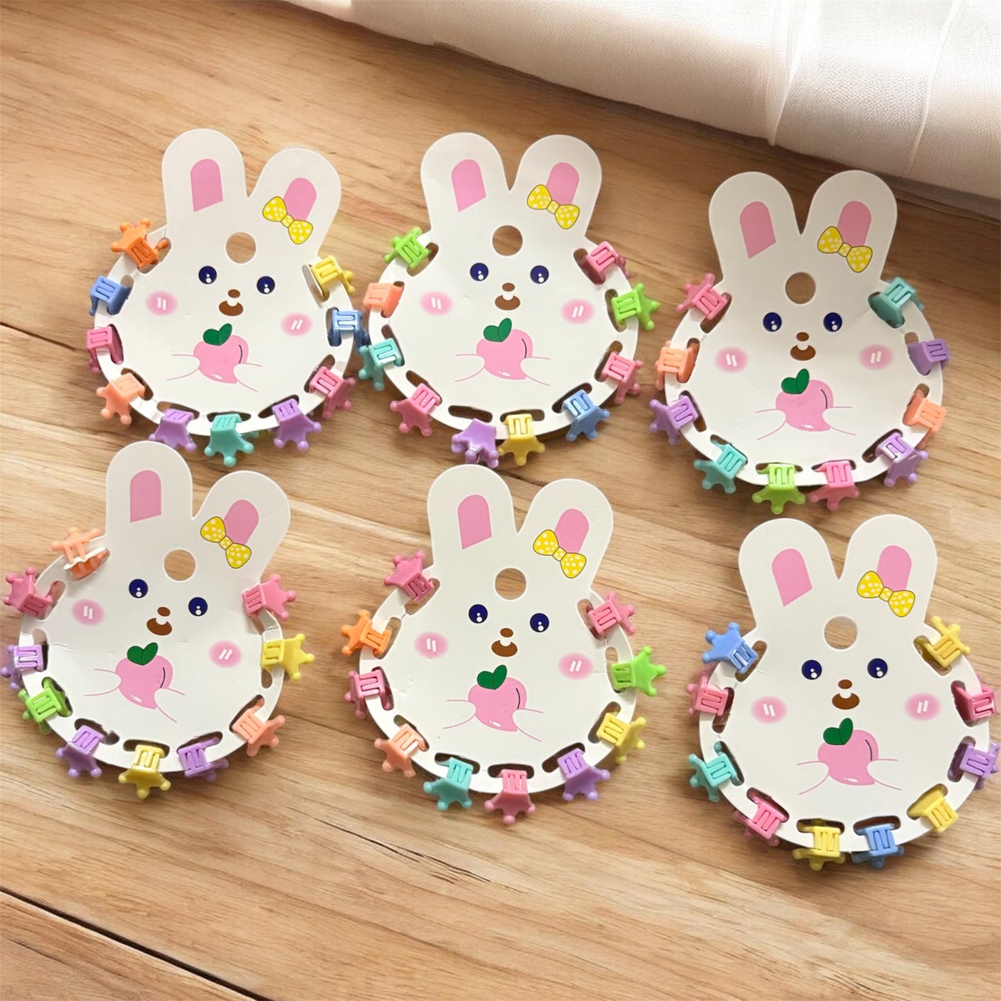 Multicolor Crown Korean Hair Clips for Kids (6 Set) - 60 pcs JHKC100228