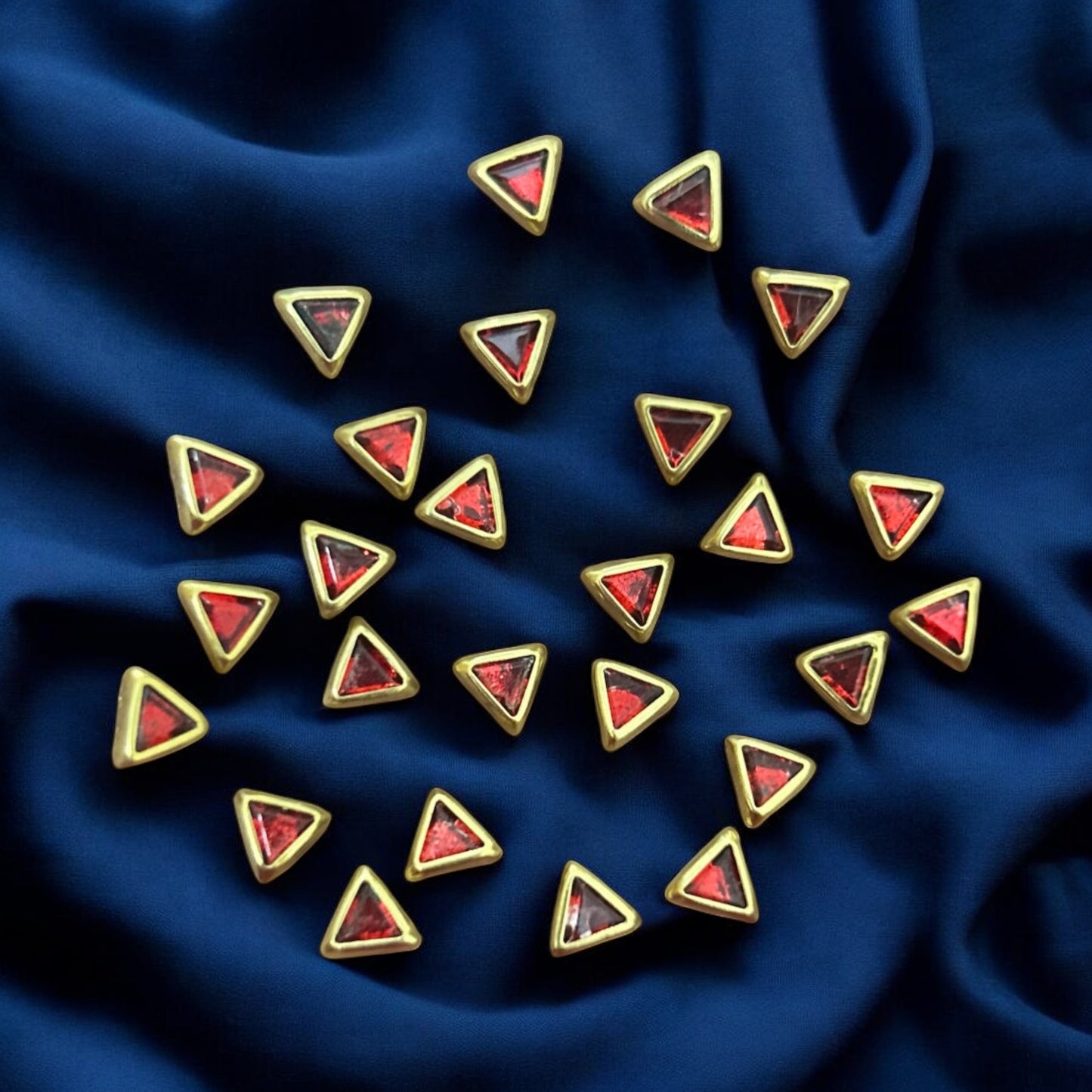 Triangle Stones (10gms) for Jewelry Making, Bangles & Embroidery