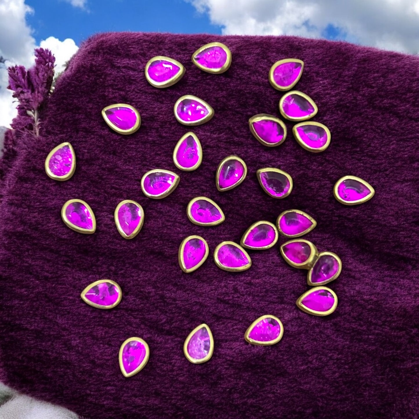 Water Drop Stones (10gms) for Jewelry Making, Bangles & Embroidery