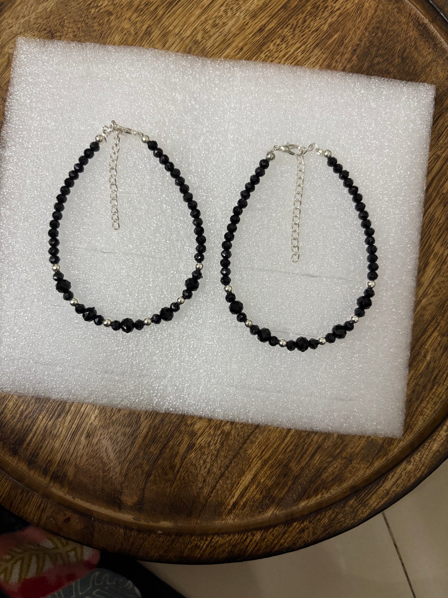 Crystal Beads Anklet Pair - (Mixed Any 3 Set)