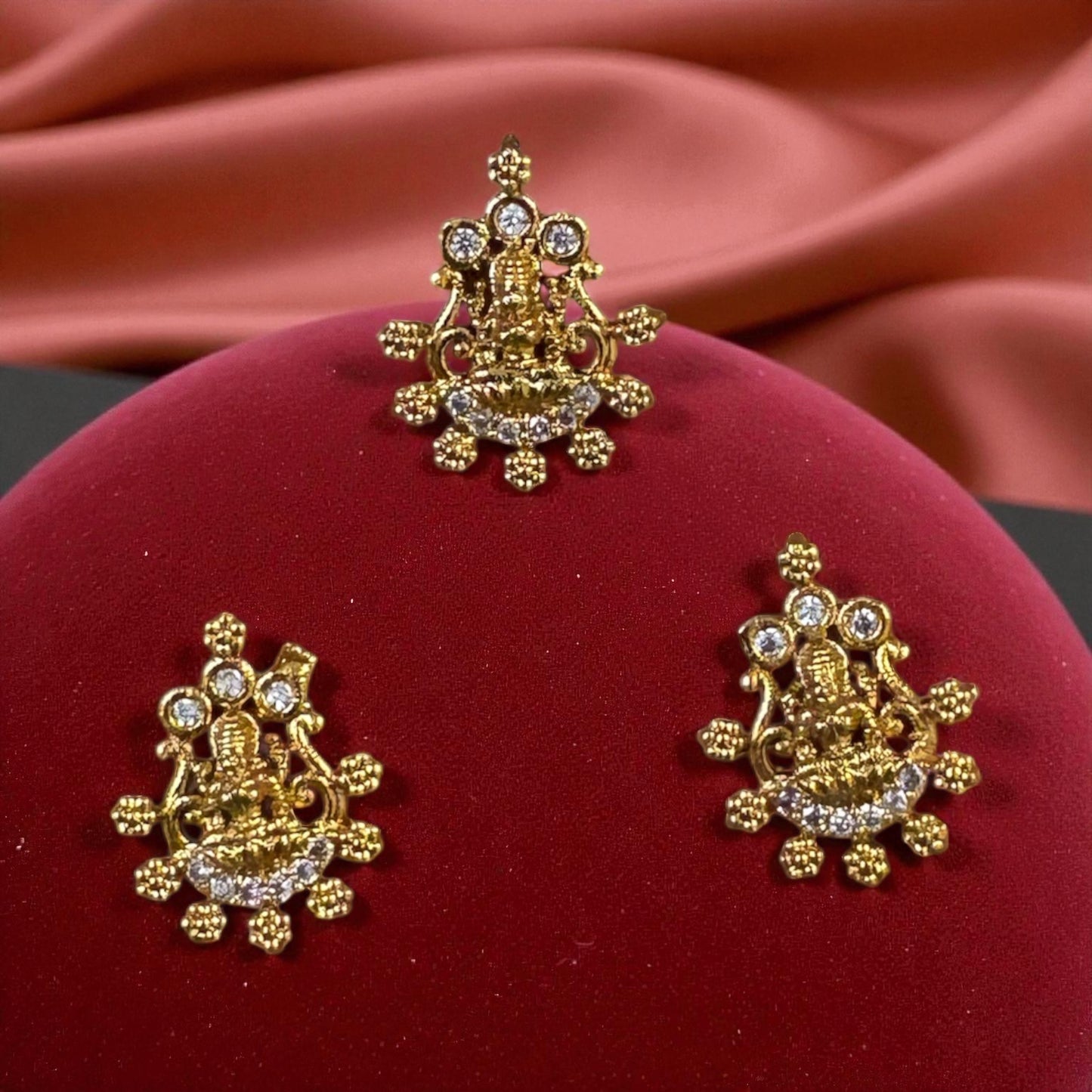 Elegant Lakshmi AD Stone Pendant 1PC (Type 2)