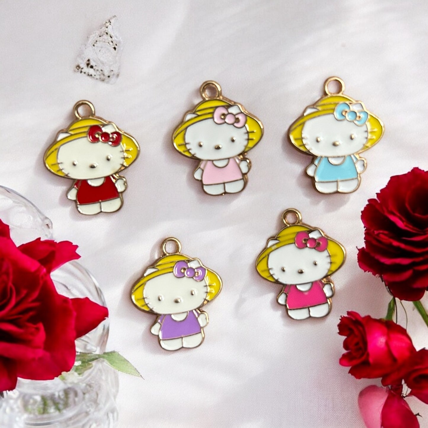 Kitty with Hat Charm