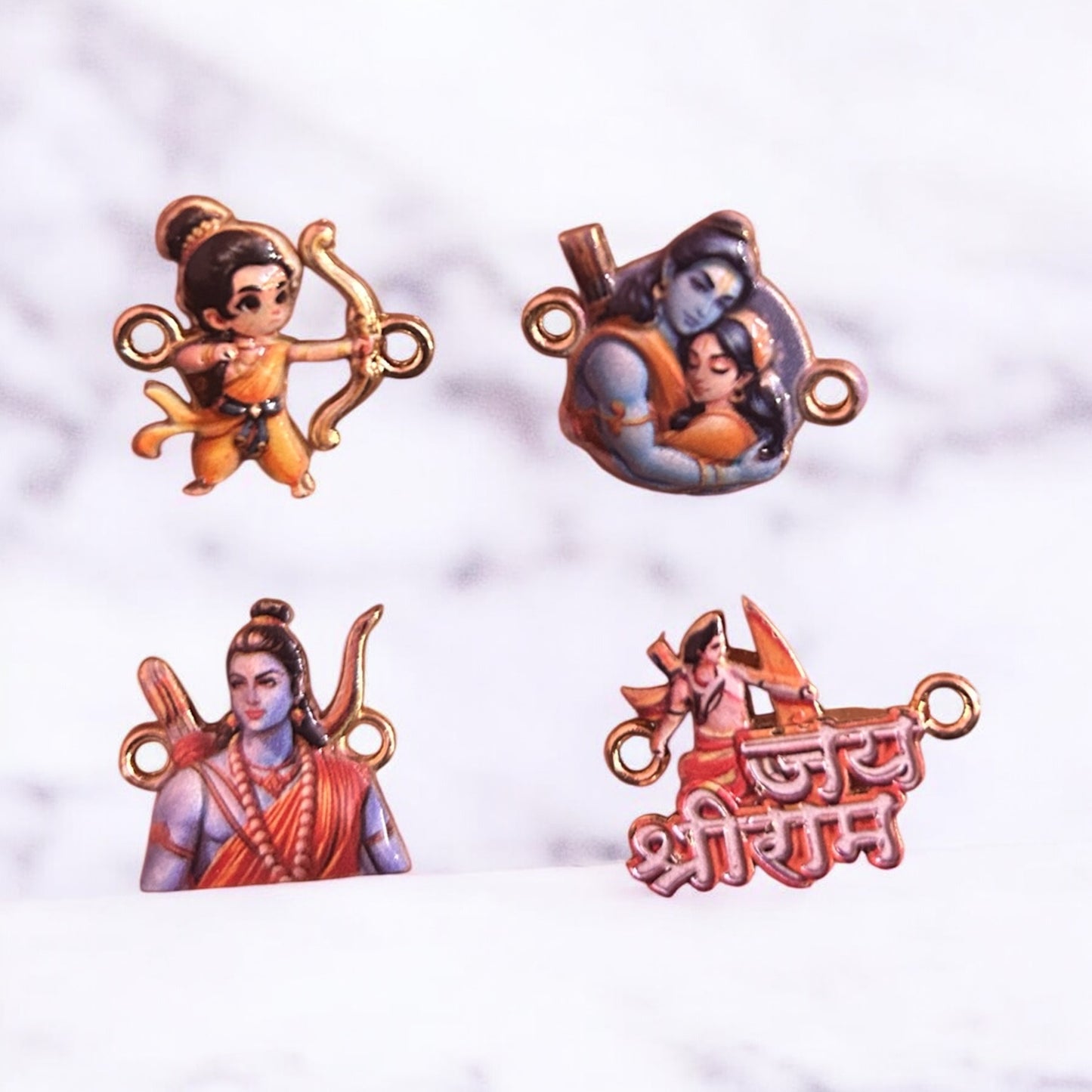 Jai Shree Ram Charms (Mixed Pack of 4)