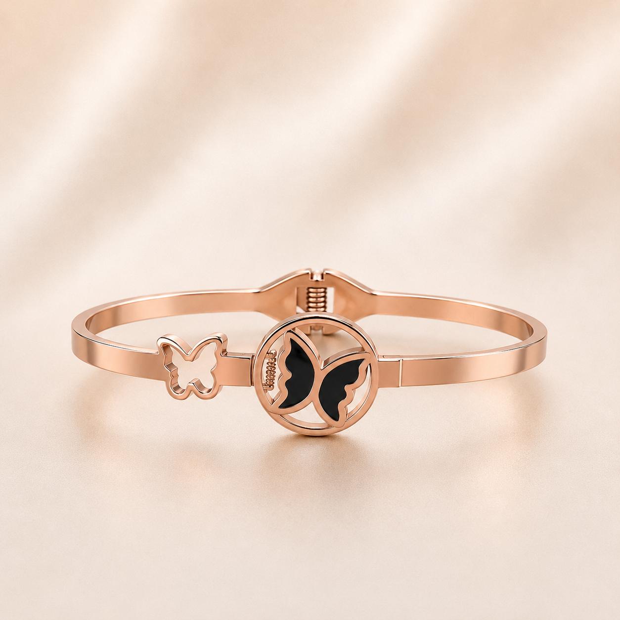 Luxury Anti Tarnish Bangle Bracelet (Rose Gold) - ATB64