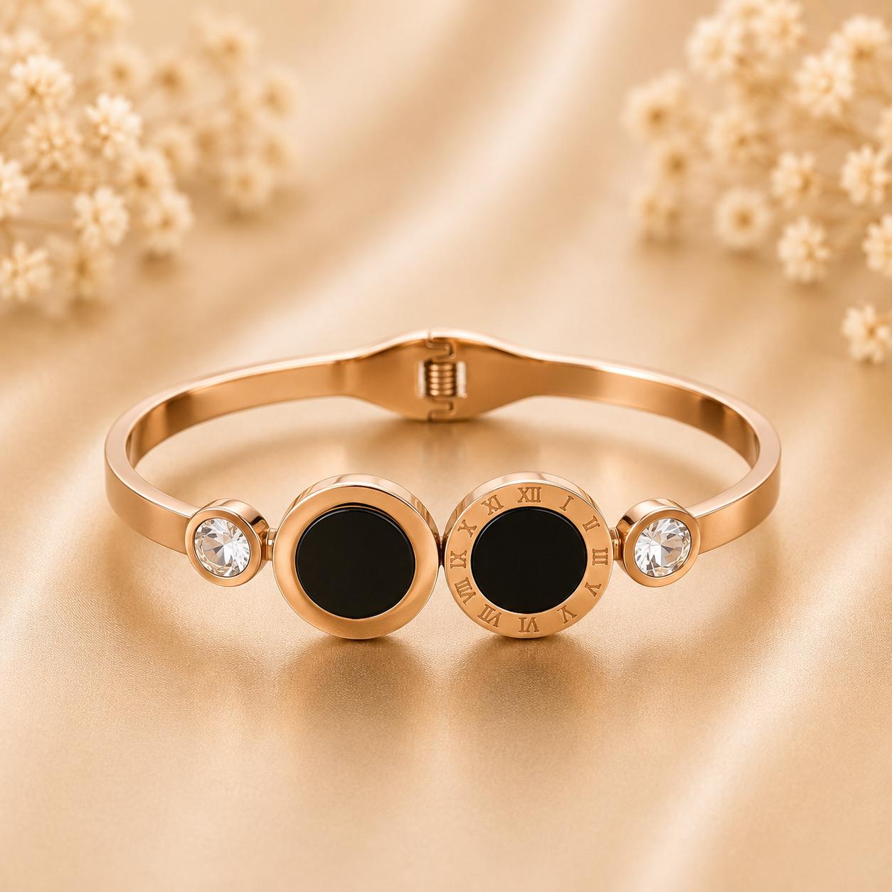 Luxury Anti Tarnish Bangle Bracelet (Rose Gold) - ATB67