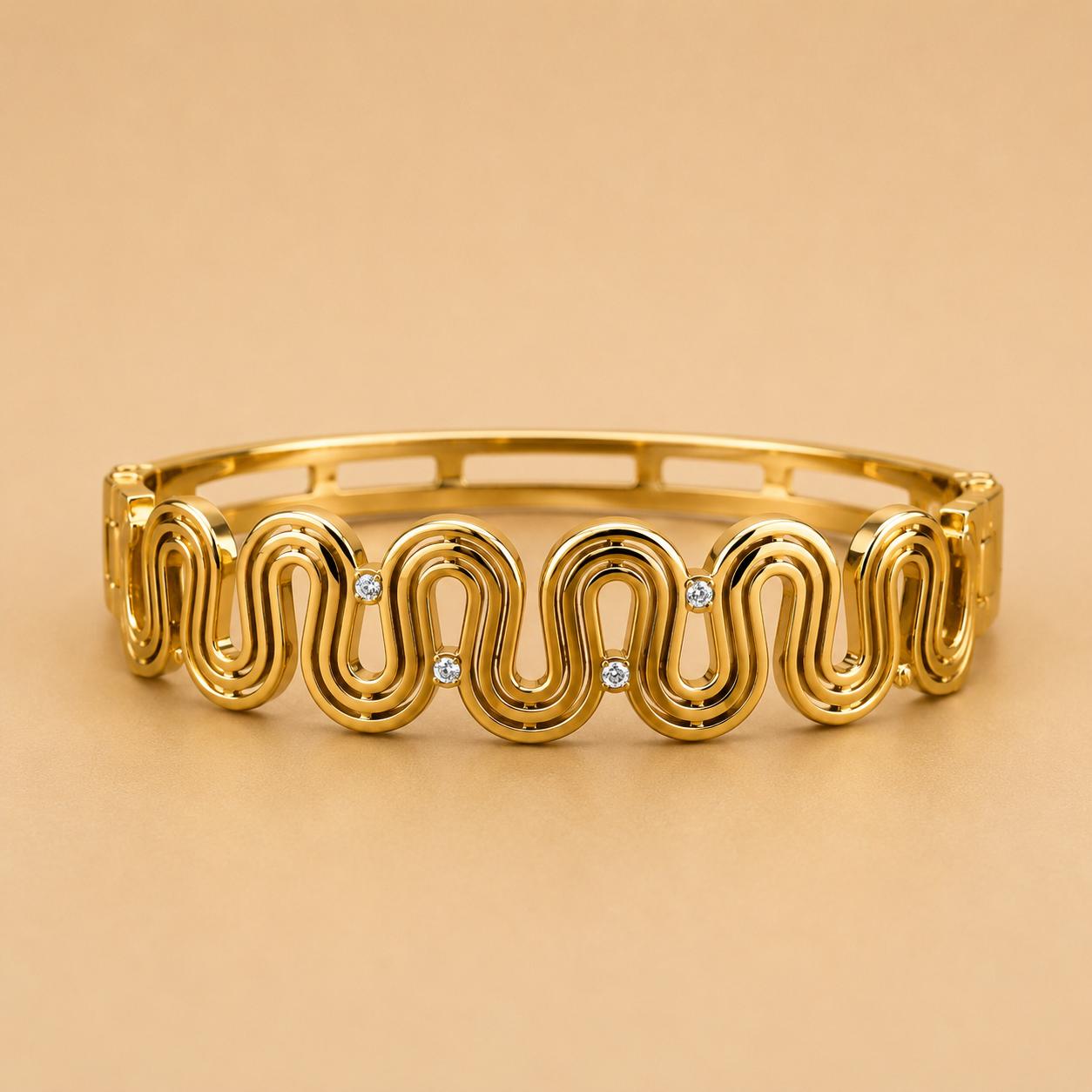 Luxury Anti Tarnish Bangle Bracelet - ATB71