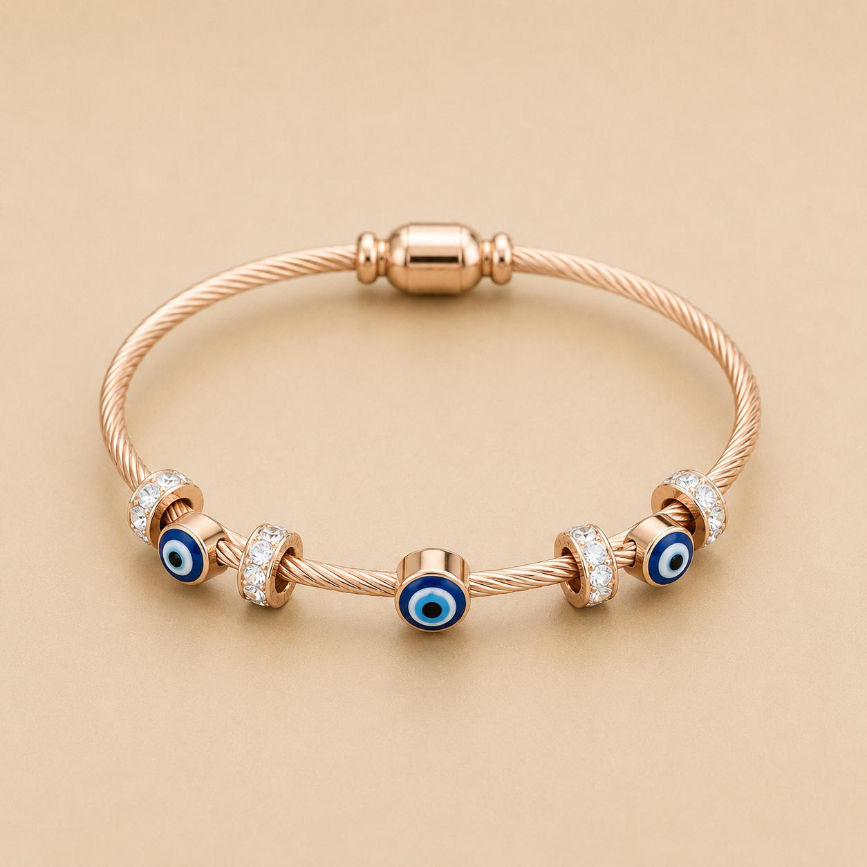 Luxury Anti Tarnish Bangle Bracelet (Rose Gold) - ATB86
