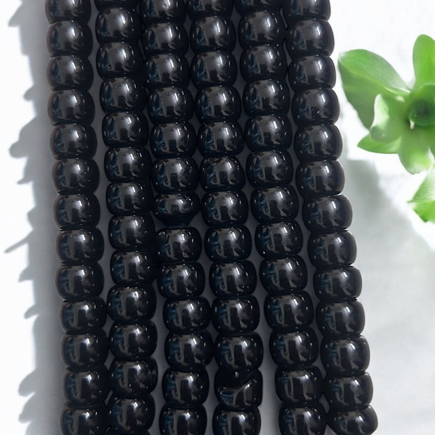 Corn Jelly Beads 8mm - Black