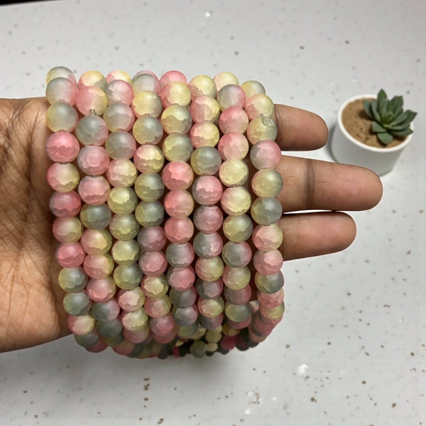 Marble Matte Beads 8mm - Type 2