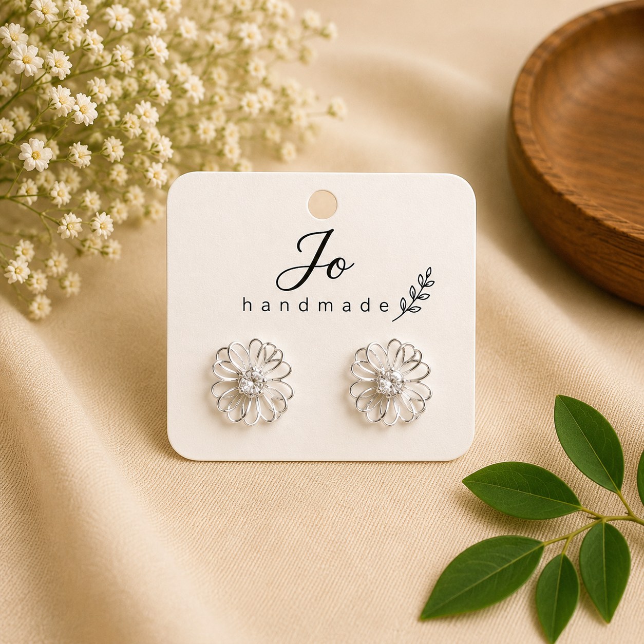 Korean Stud Earrings (JHSTE07)
