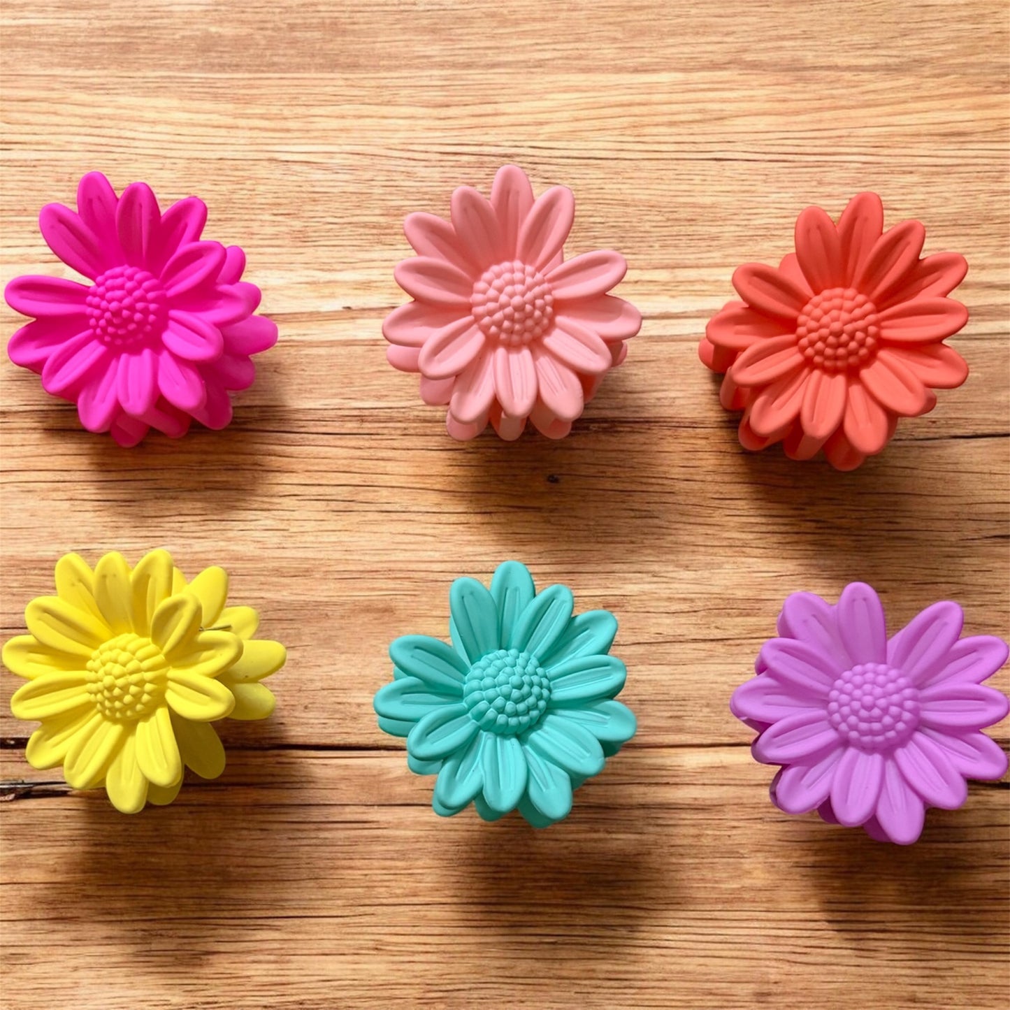 Matte Sunflower Korean Clips (Pack of 6 pcs) JHKC100245