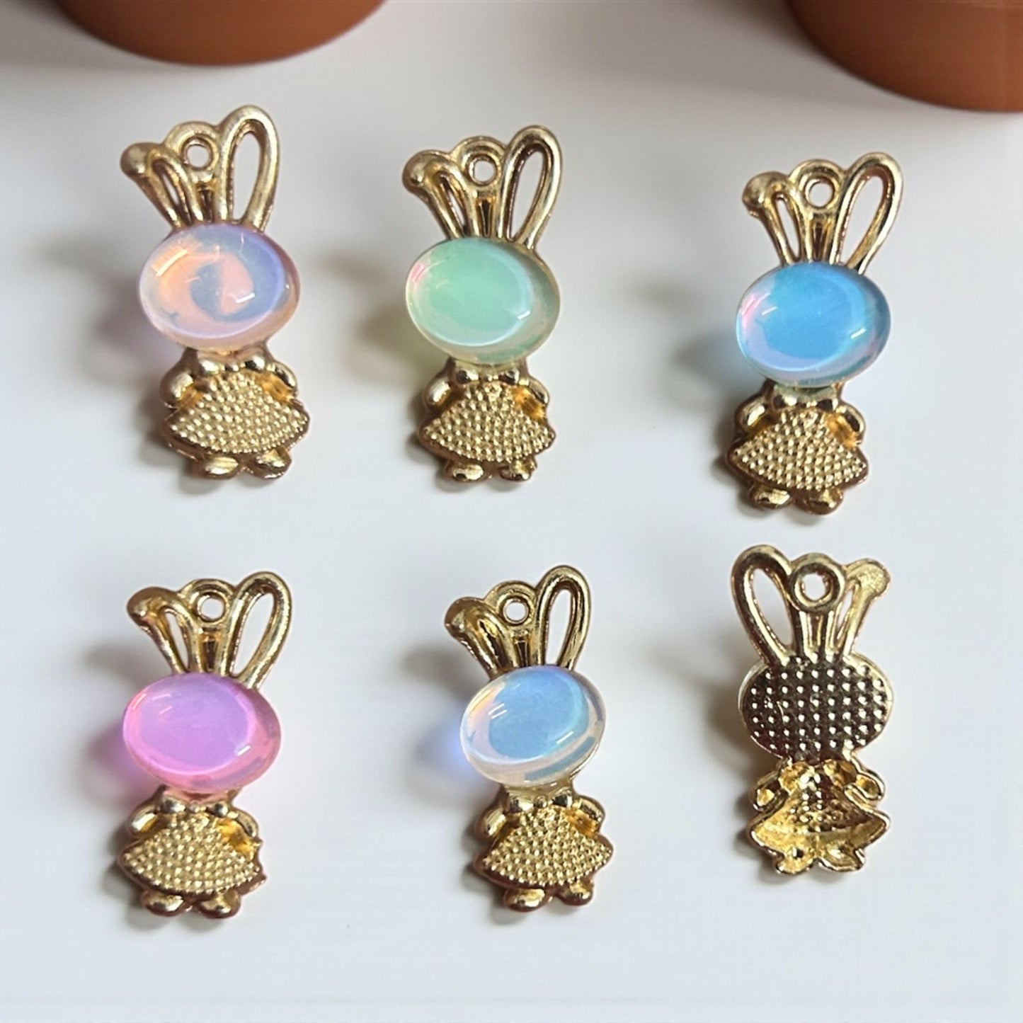 Gold Luxury Doll with Stone Charm (Mixed 1 Pc)