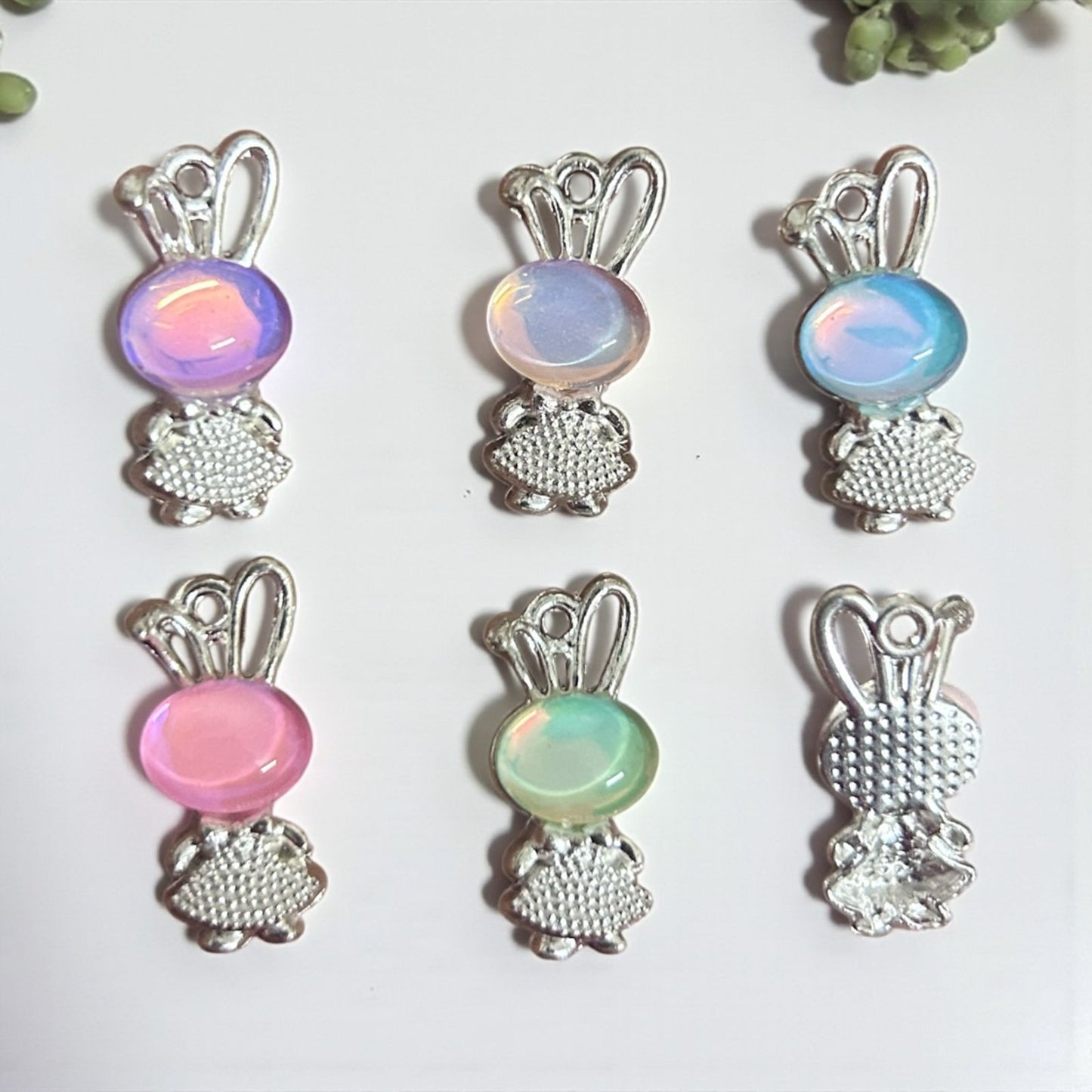 Silver Luxury Doll with Stone Charm (Mixed 1 Pc)