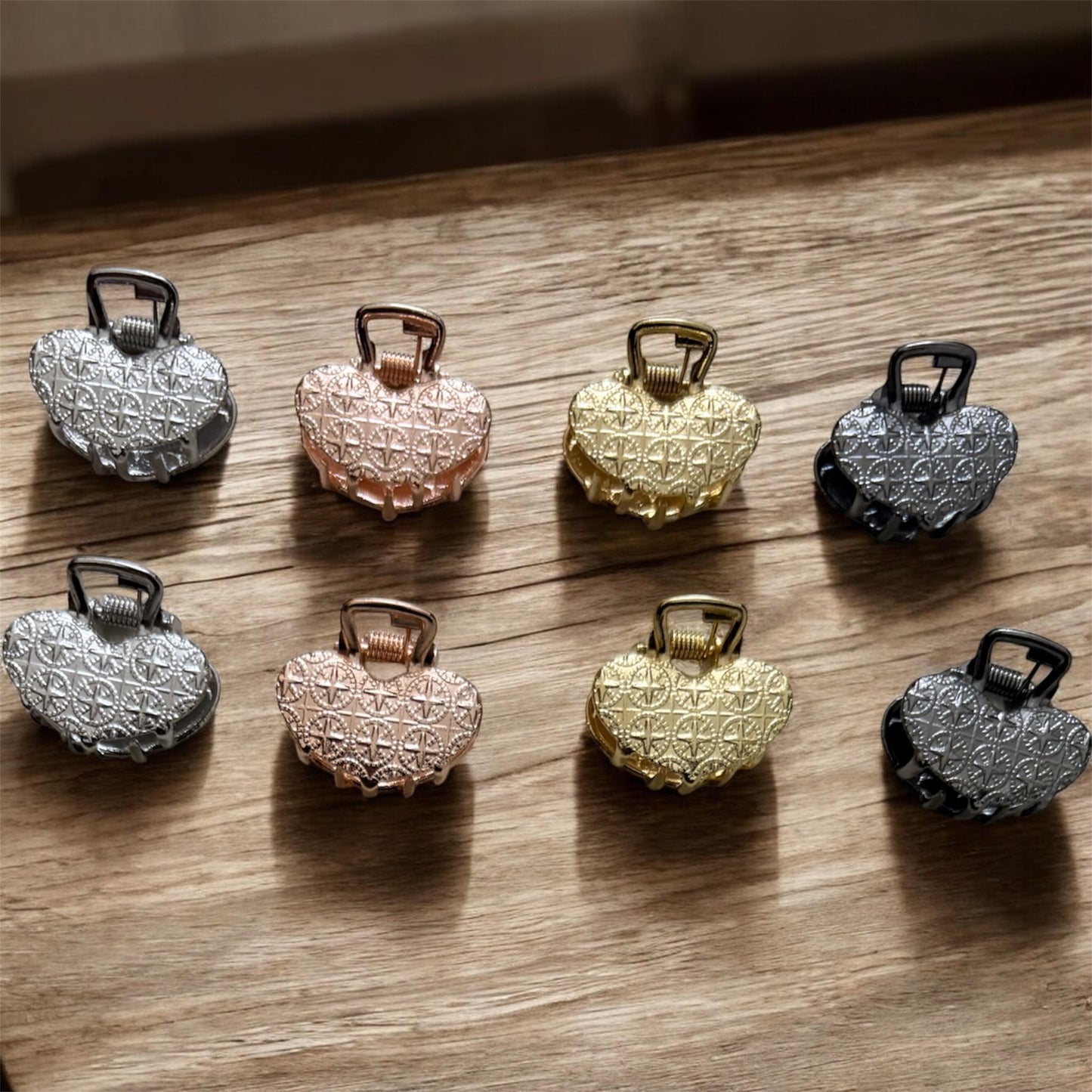Luxury Heart Korean Clips (Mixed Pack 6 pcs) JHKC100260