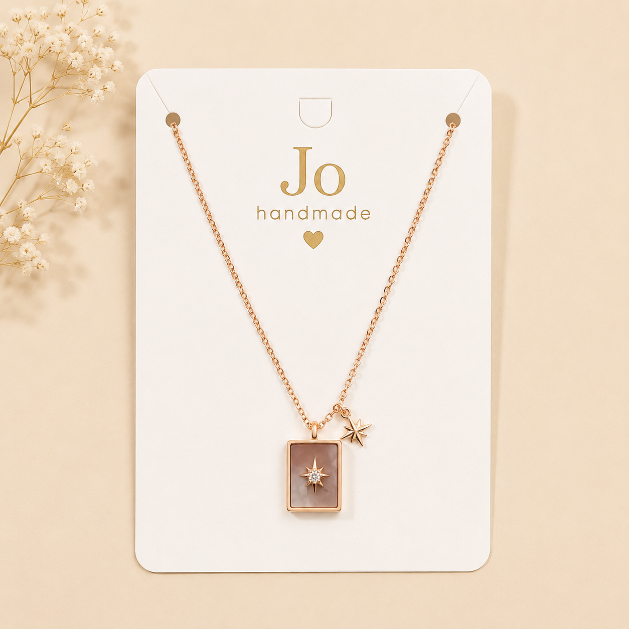 18K Rose Gold Plated Anti Tarnish Necklace - ATN42