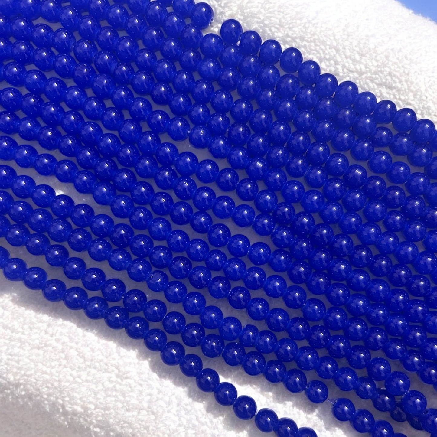 Jelly Beads 8mm - Dark Blue