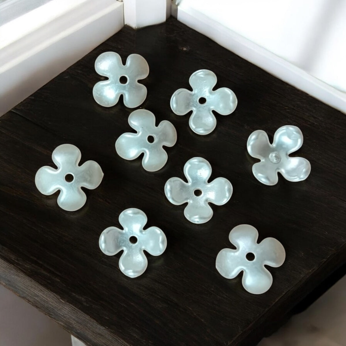 Acrylic Four Petals Flower (10 gms) Pearl Jewelry Making, Bracelet, Necklace, Earrings, DIY Accessories