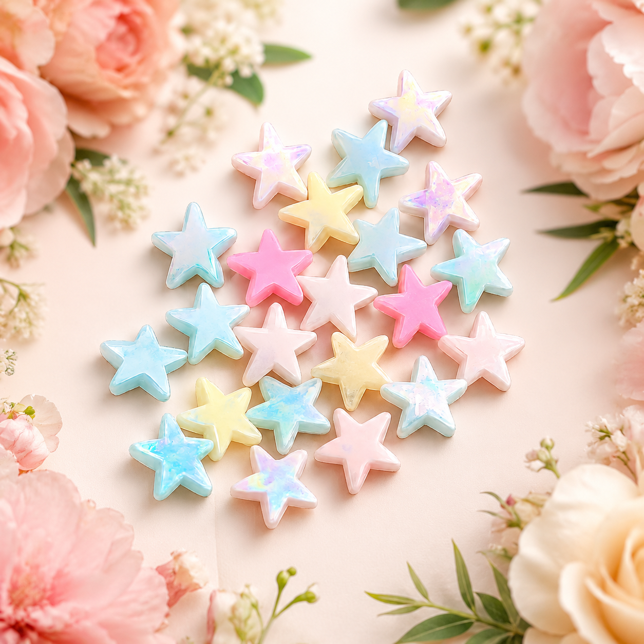Acrylic Multicolor Stars (10gms)