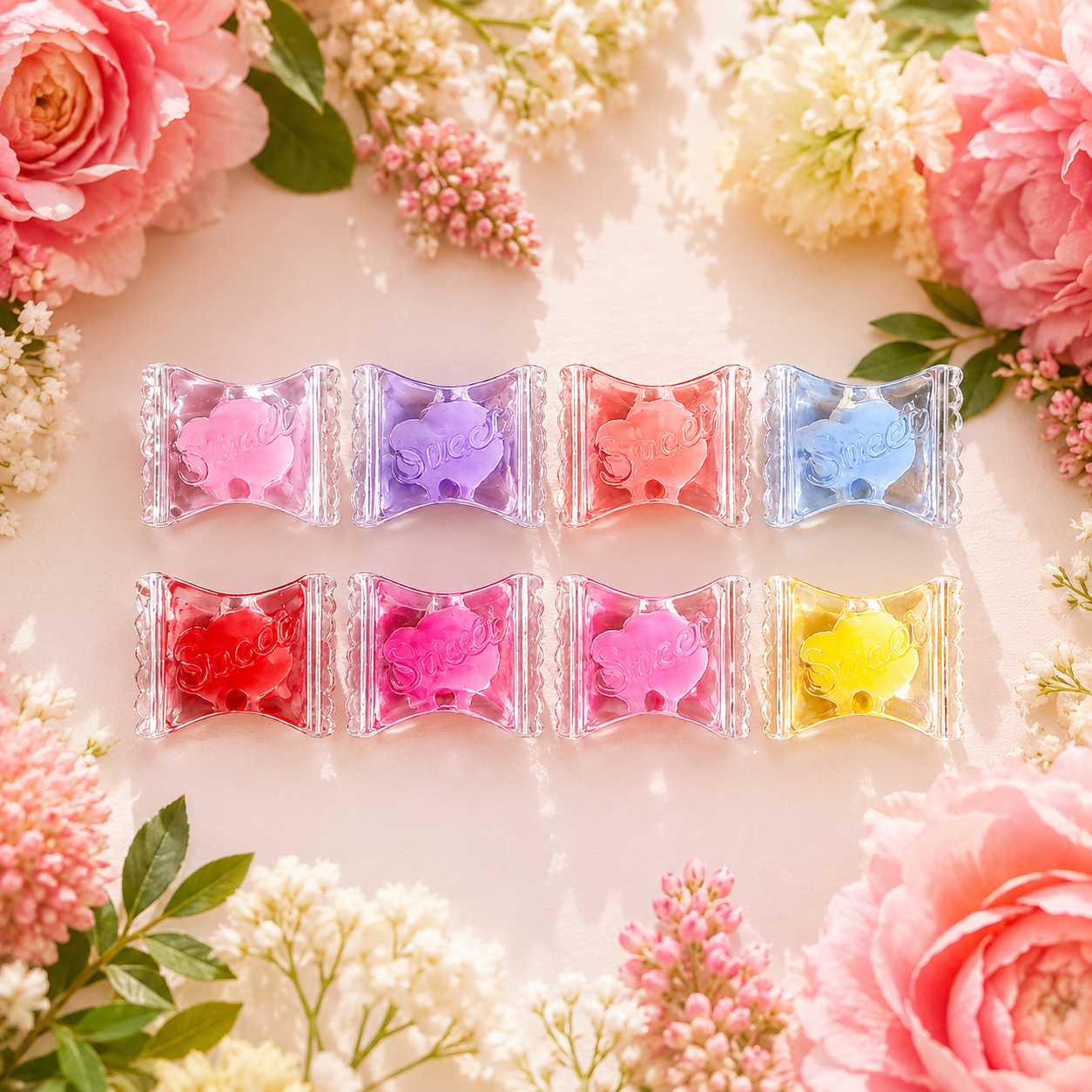 Acrylic Multicolor Transparent Chocolates (10gms)