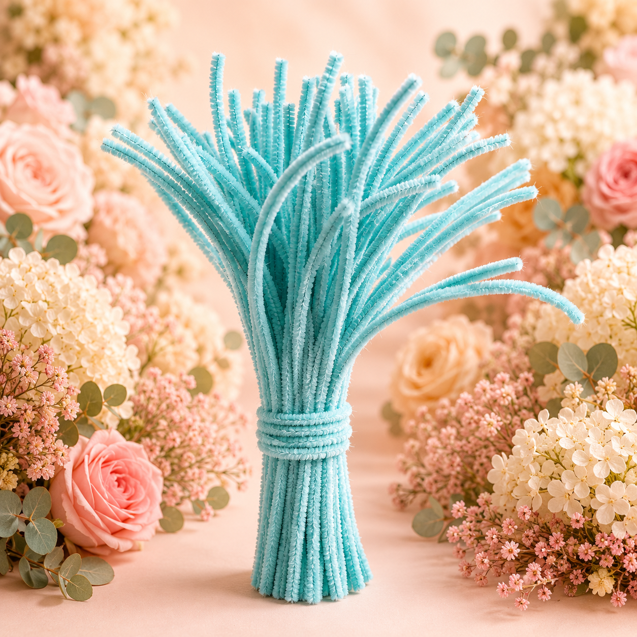 Pipe Cleaners for DIY Crafts (Pack of 100pcs) - Aquamarine