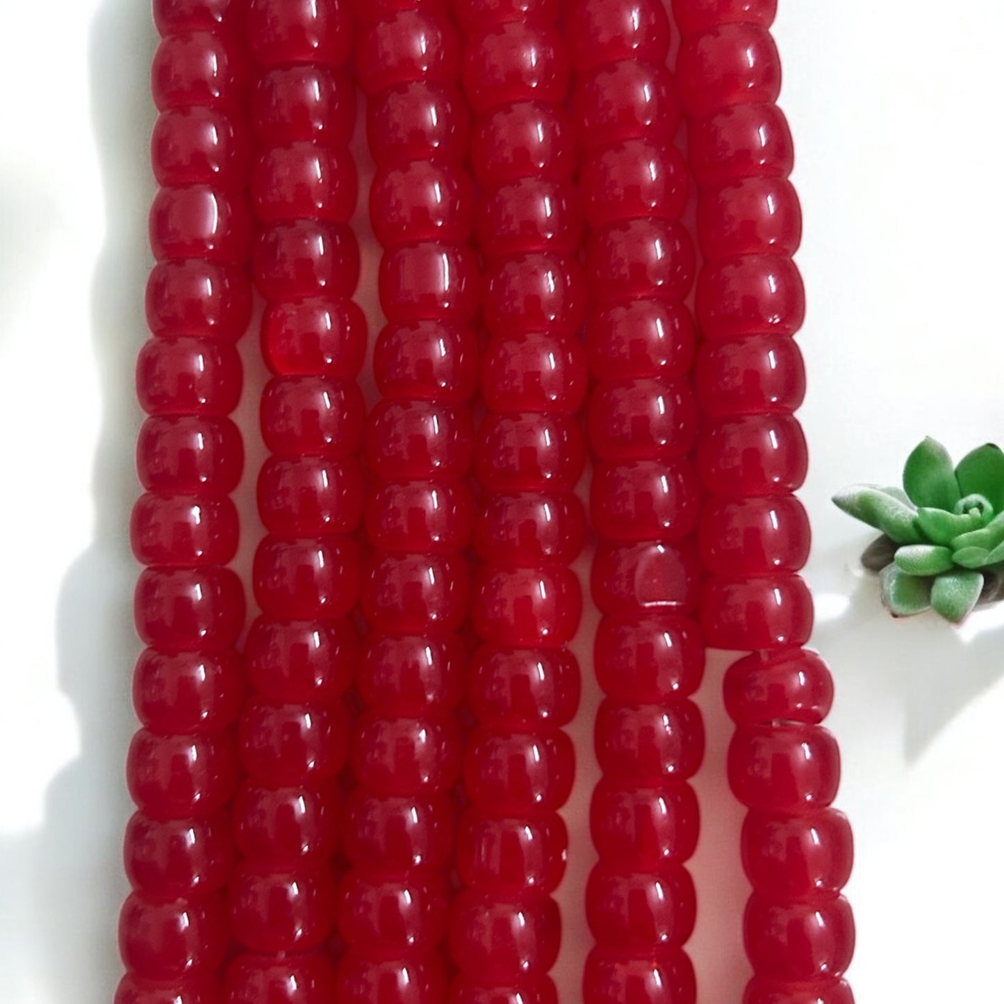 Corn Jelly Beads 8mm - Red