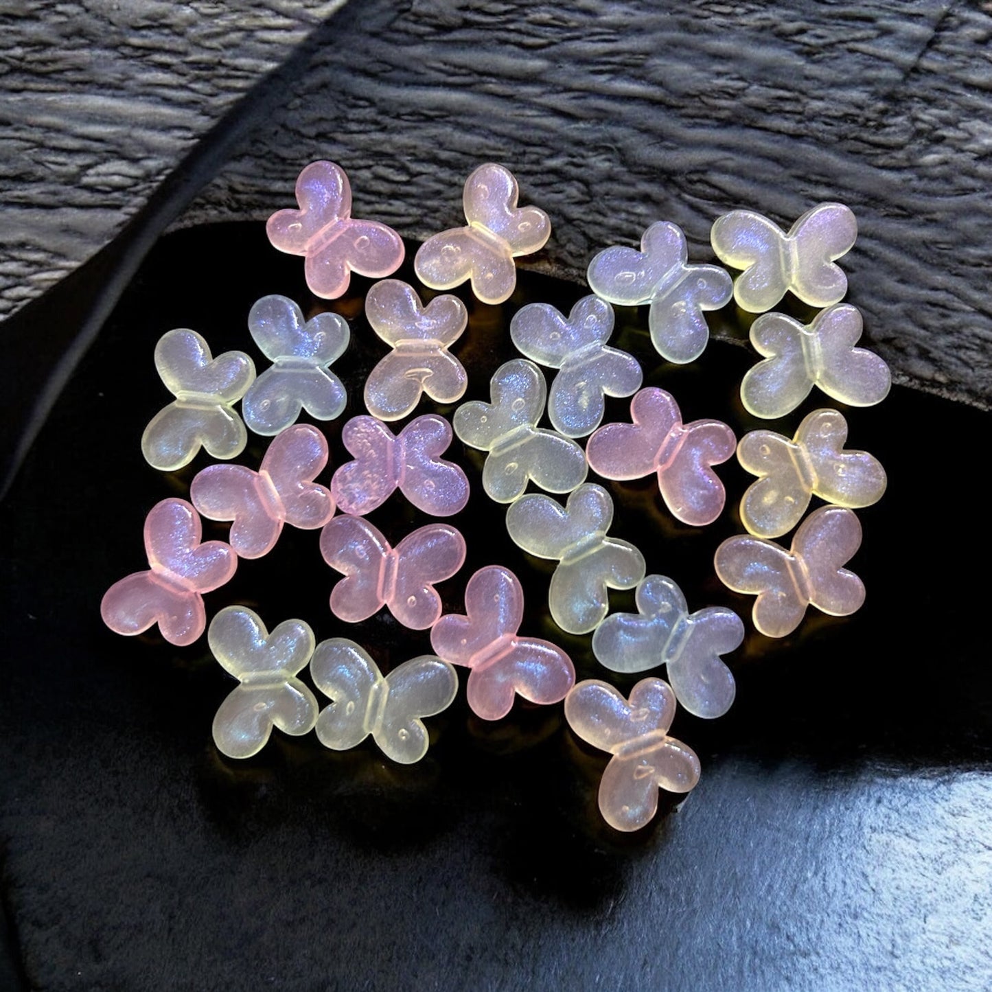 Multicolor Acrylic Glitter Butterfly (10 gms)