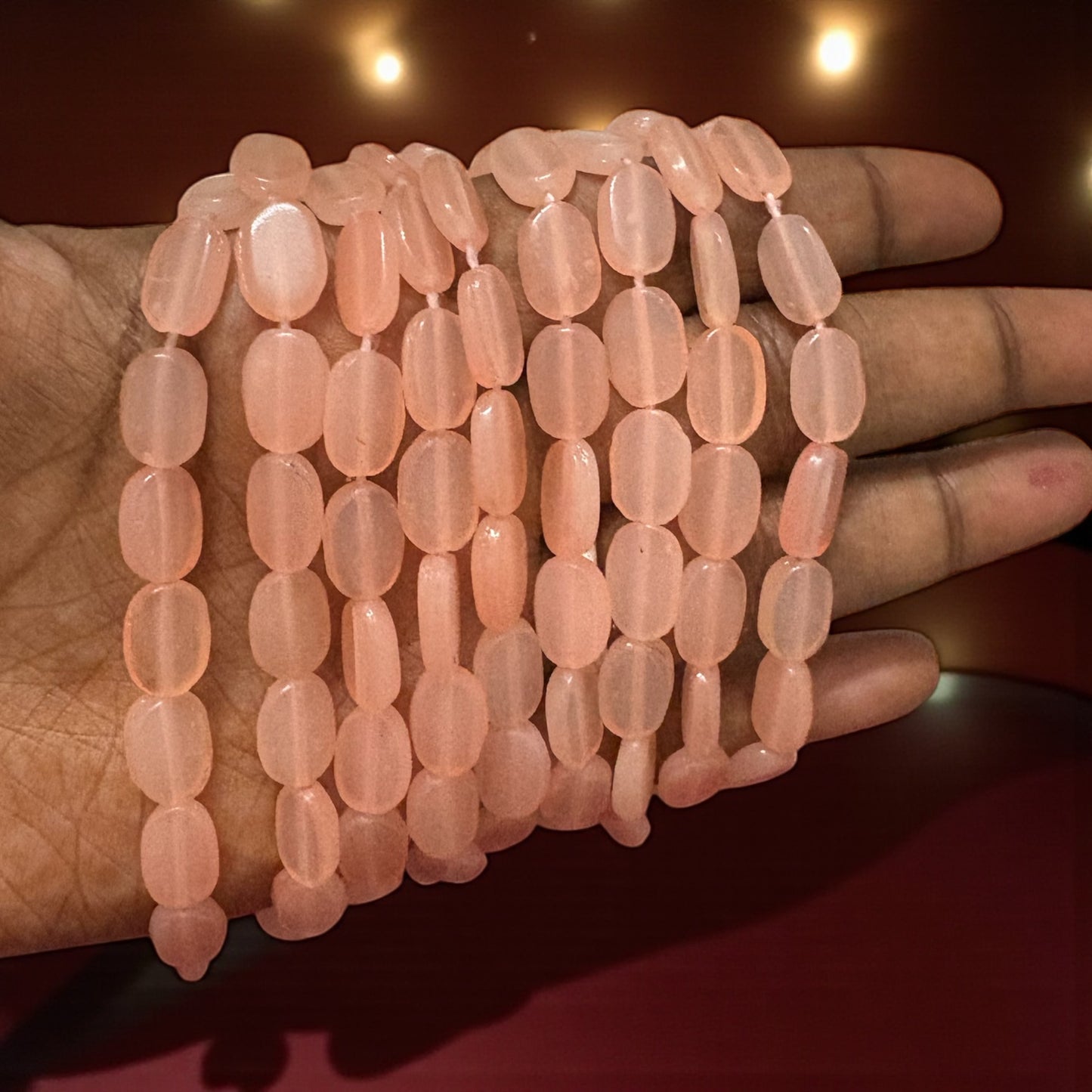 Tablet Beads for Crafts & Embroidery - Peach