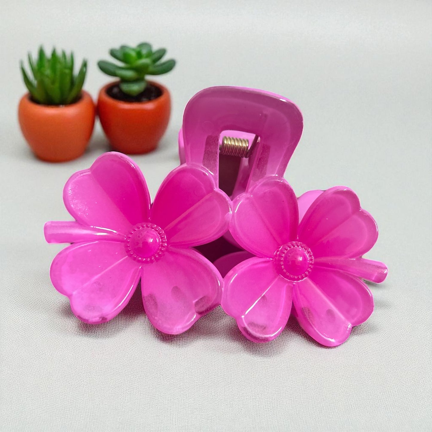 Four Petals Flower Hair Claw Clips for Women (1 Pc)