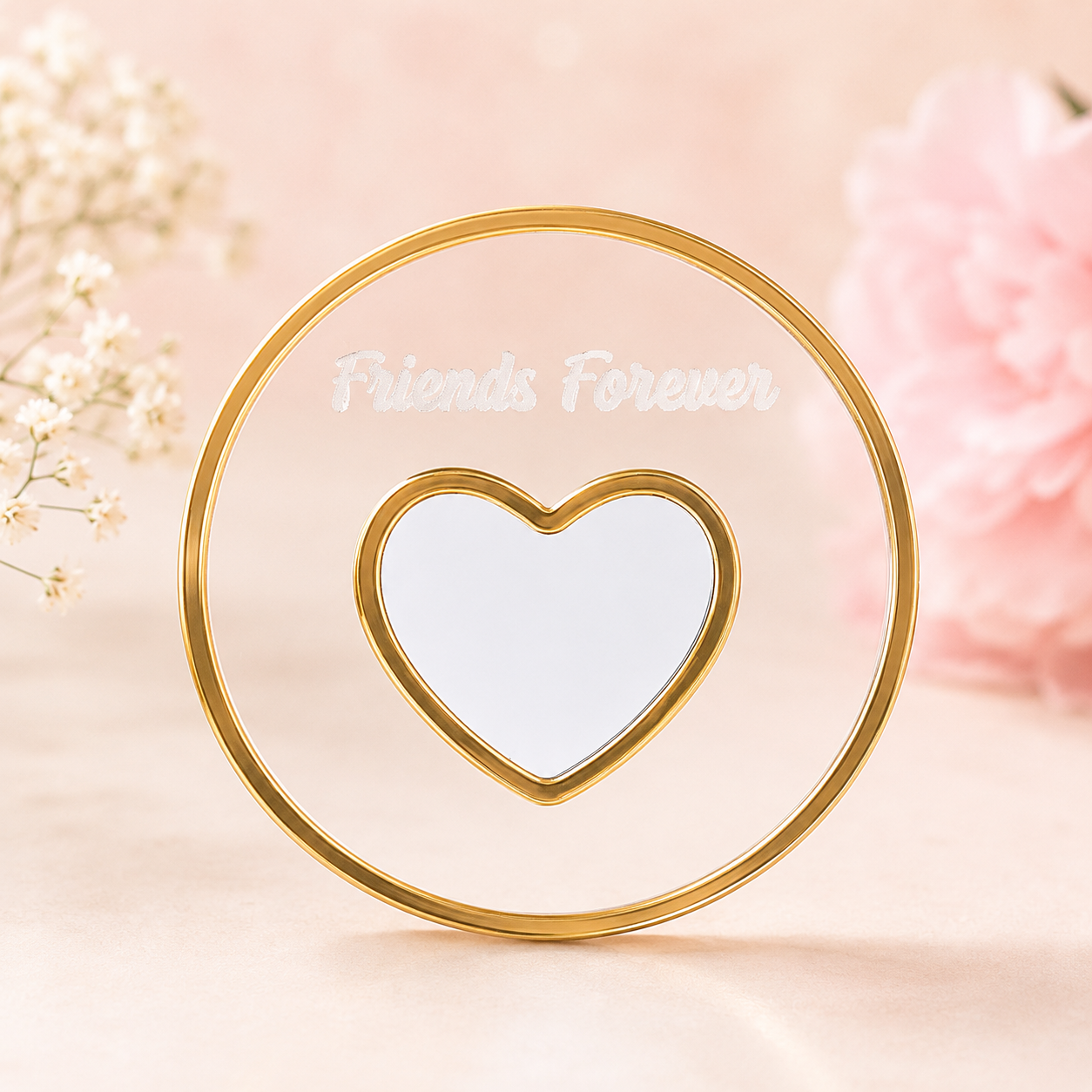 Customized Thumbprint Heart with Magnet – Friends Forever ❤️