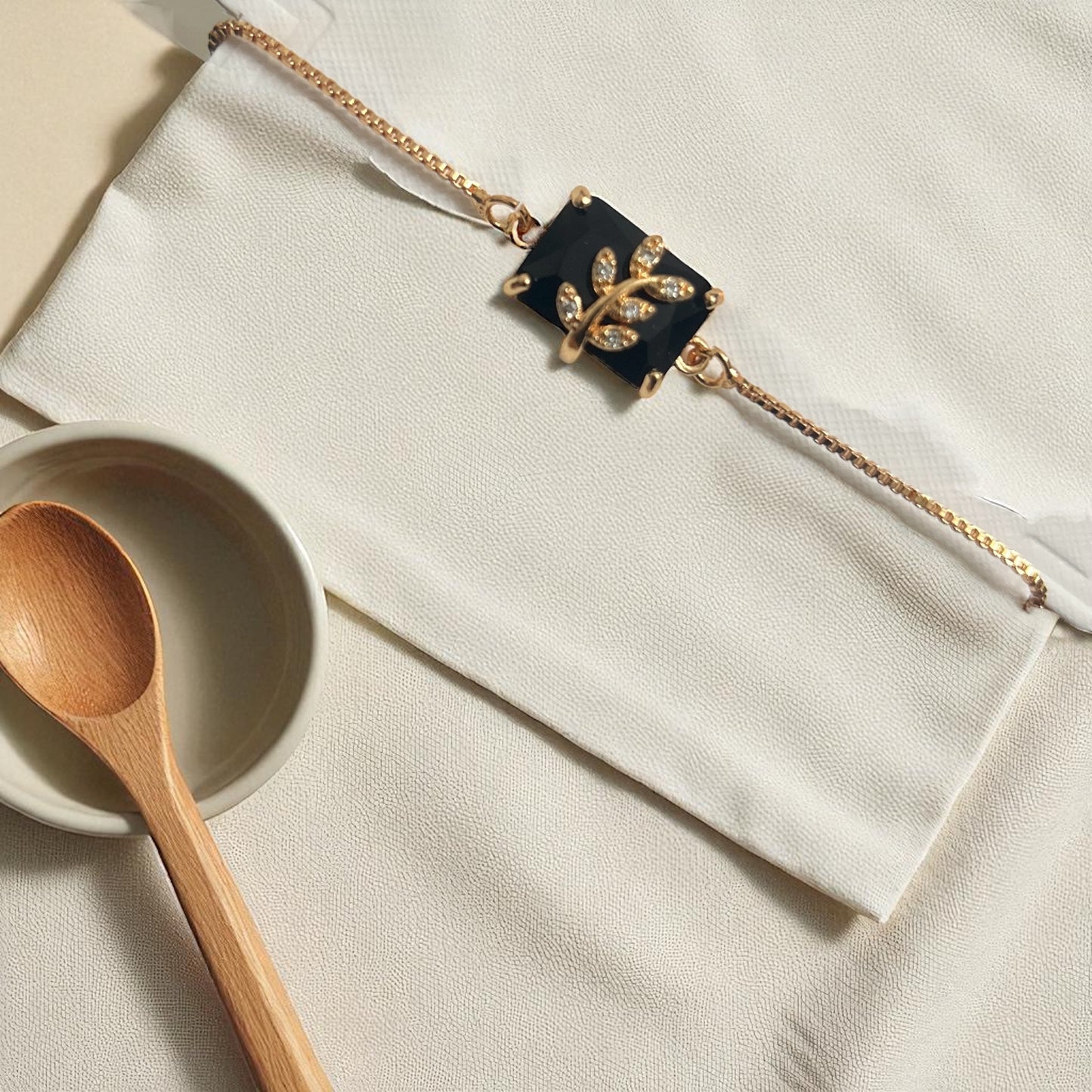 Fancy Stone Bracelet with Adjustable Chain #17