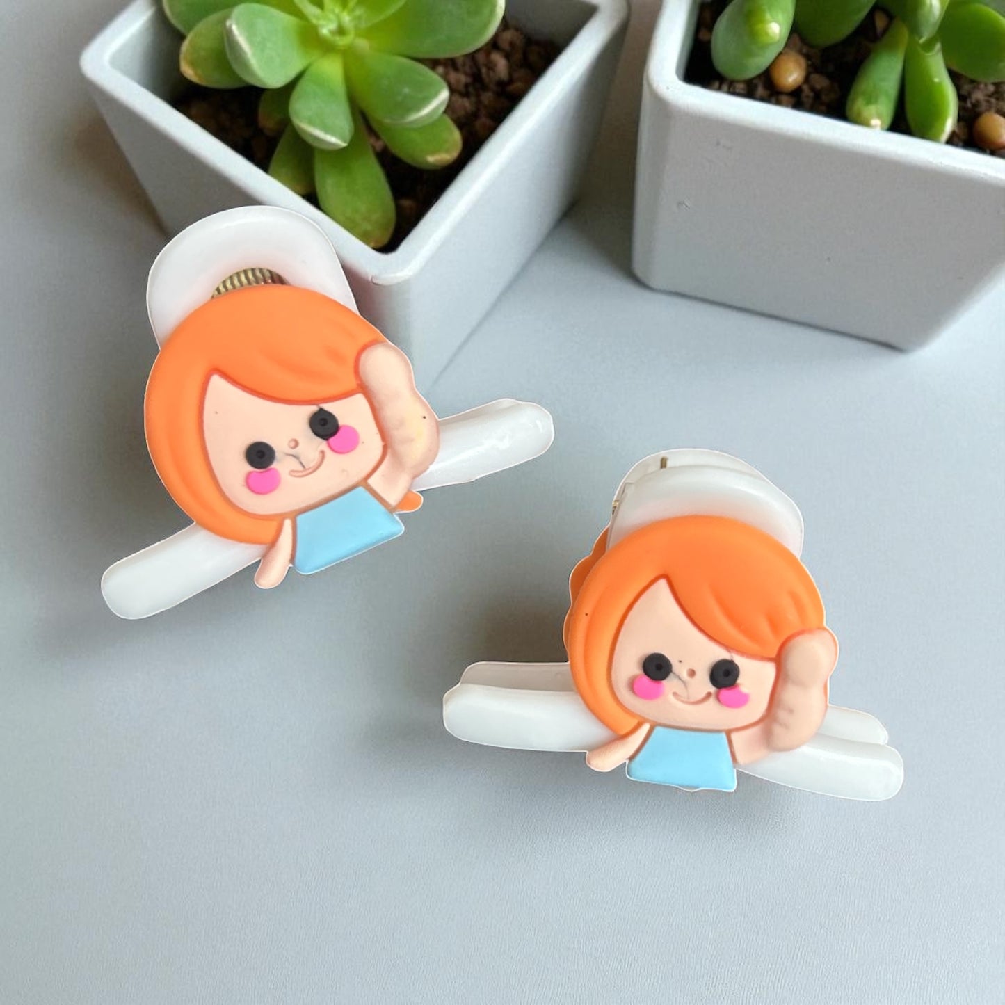 Korean Cartoon Hair Claw Clips for Kids (1 Pc)