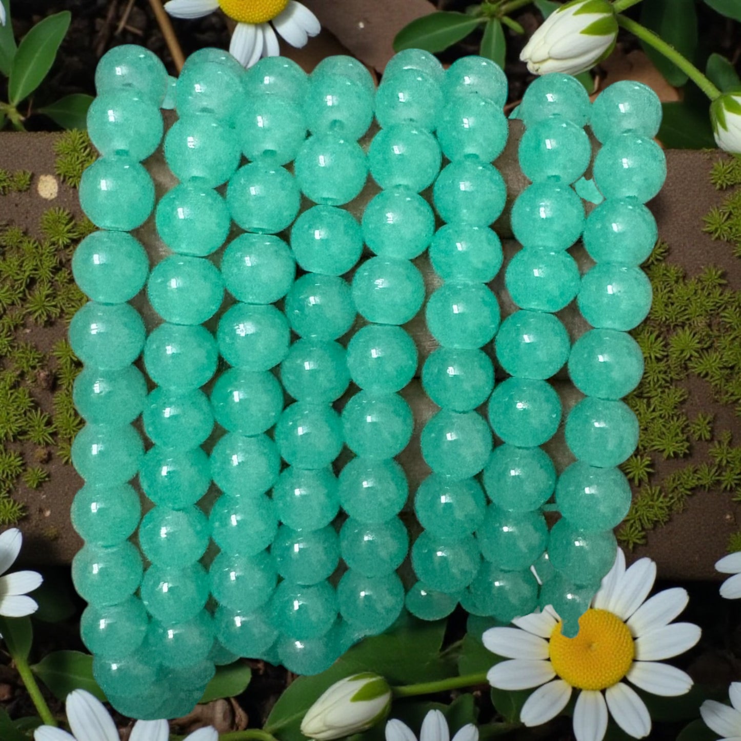 Jelly Beads 8mm - Sea Green