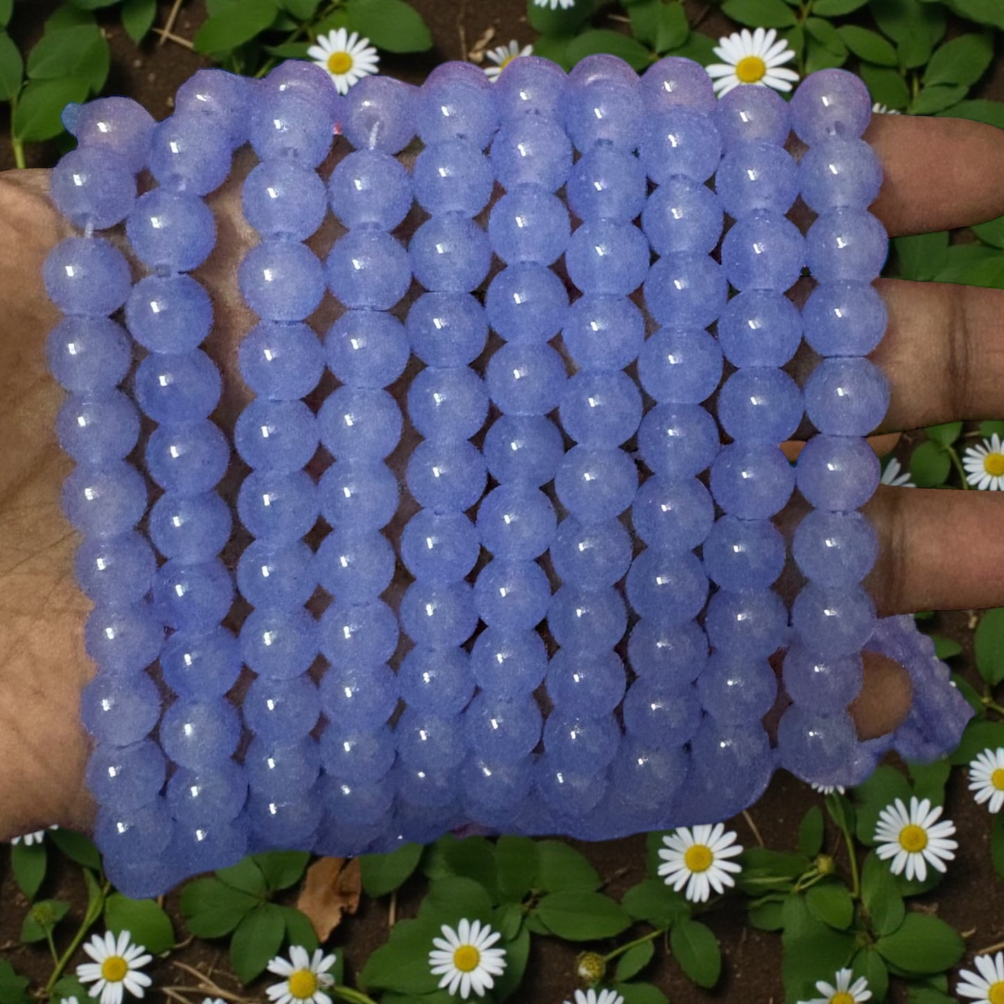 Jelly Beads 8mm - Blue Candy