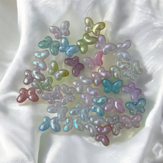 Acrylic Pastel Theme Trending Butterfly Beads (10gms)