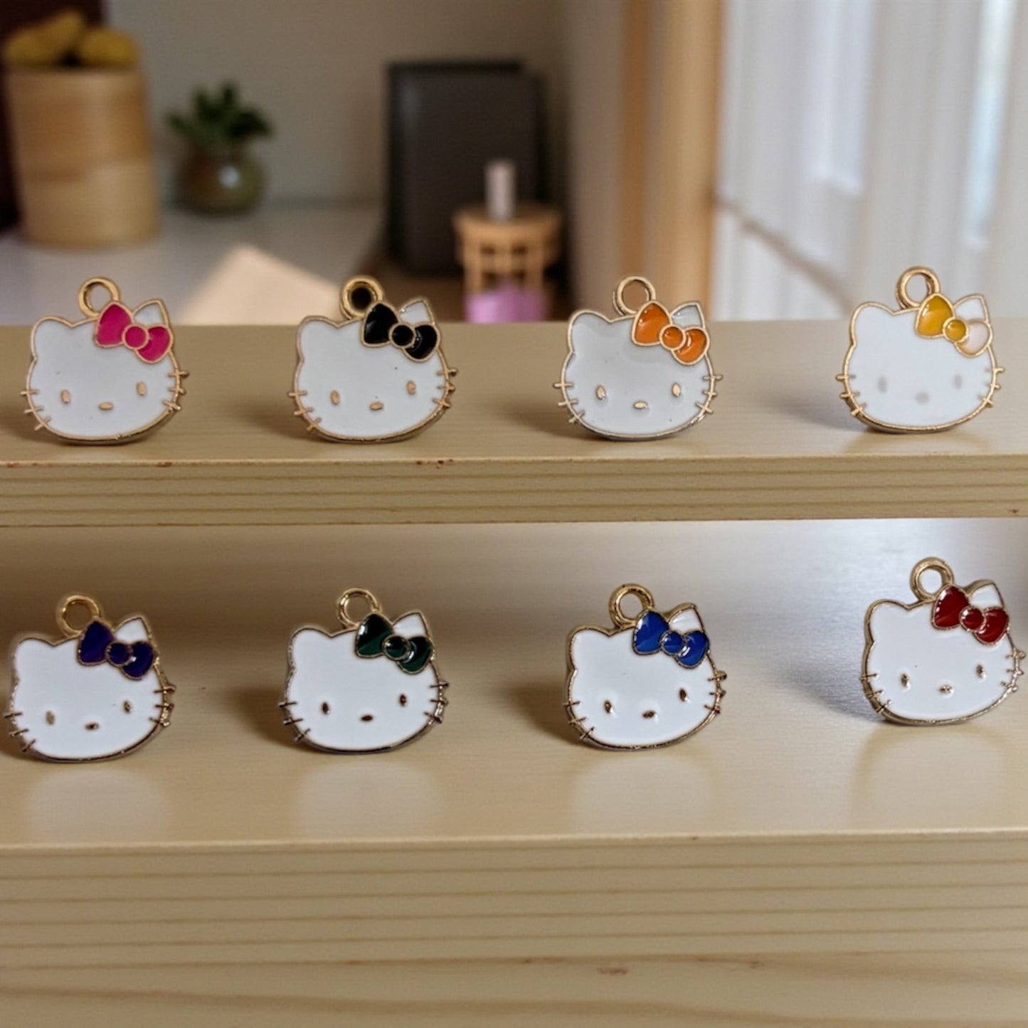 Ribbon Kitty Charm 1 Pc