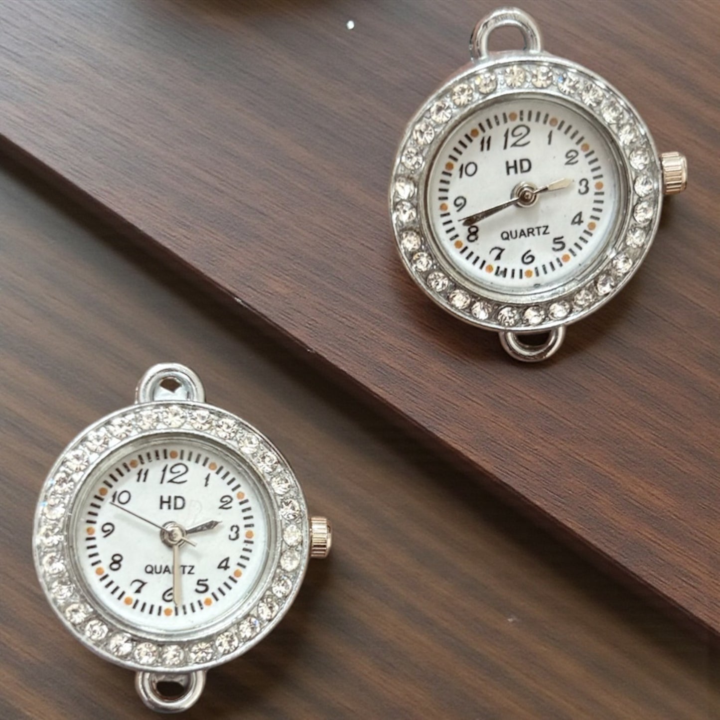 Silver Stone Round Watch Dial (Small)