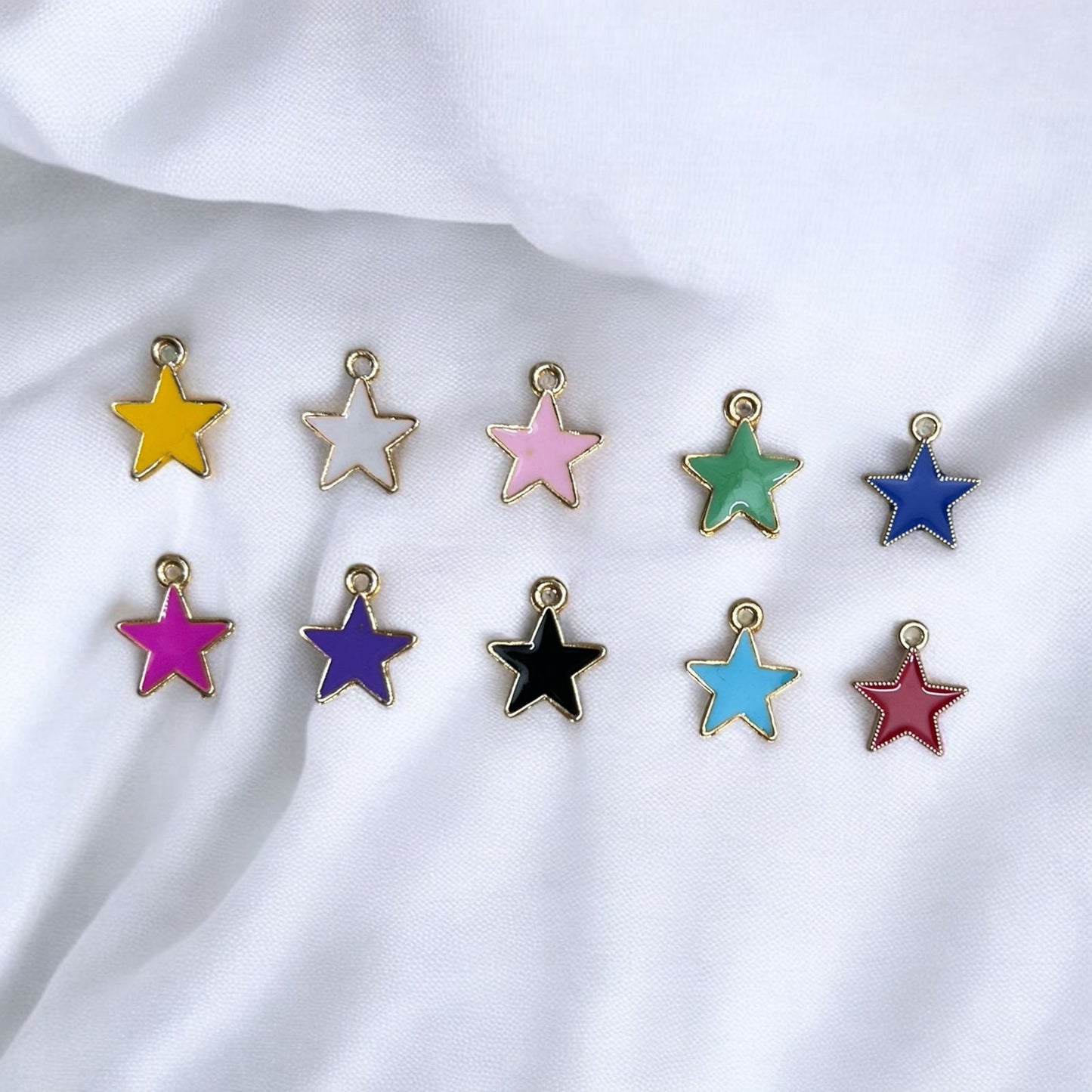 Multicolor Star Charms