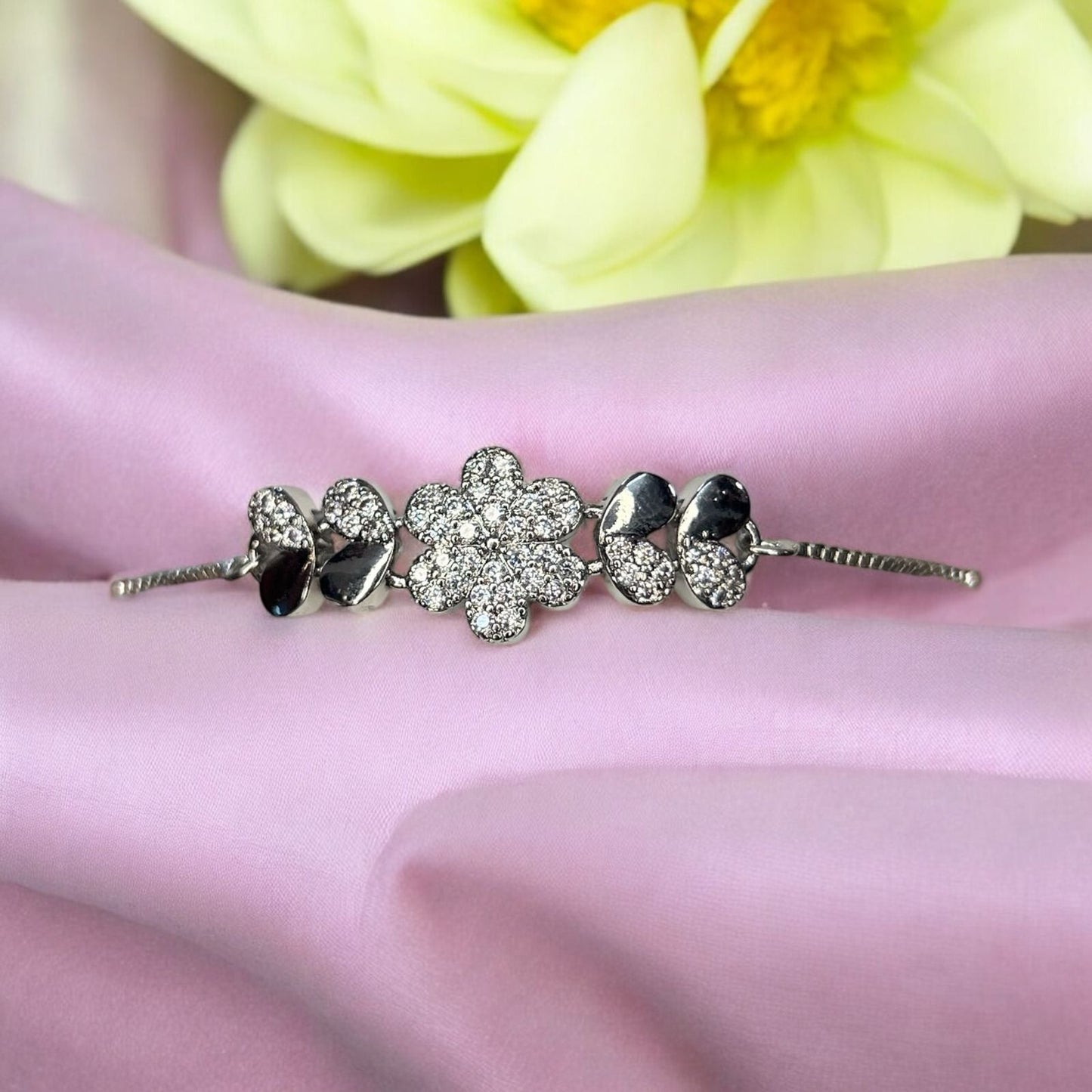 Fancy Stone Bracelet with Adjustable Chain #22