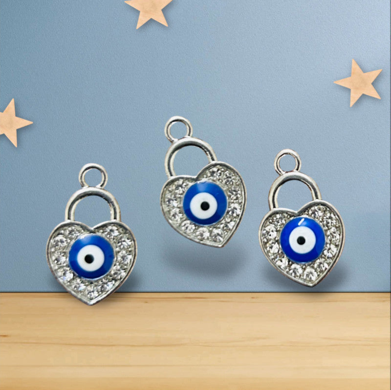 Evil Eye Stone Heart Lock