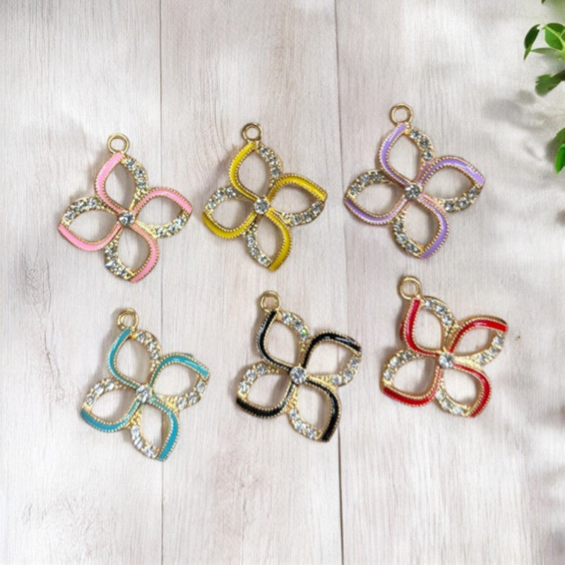 Flower Stone Charm