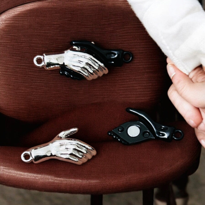 Hand Magnet - Black & Silver