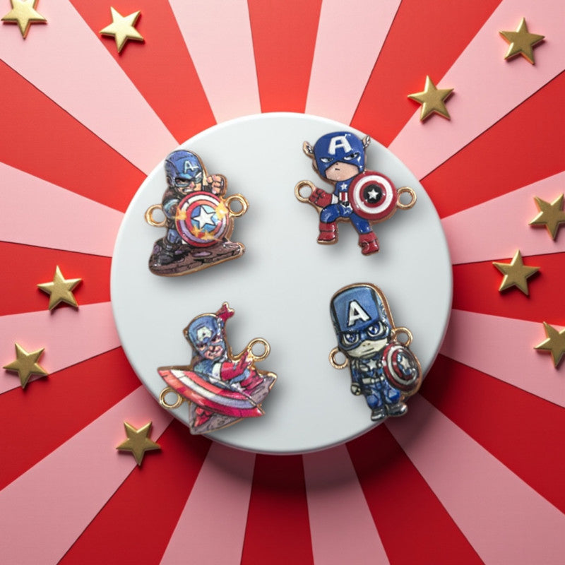 Captain America Charm Mixed 4pcs