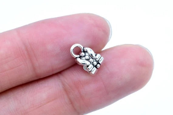 Small Antique Connector Metal Charm 3pcs