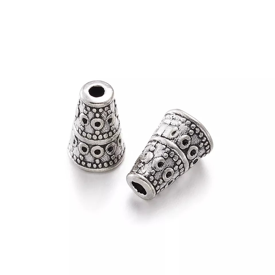 Cone Connector Spacer Beads 3pcs