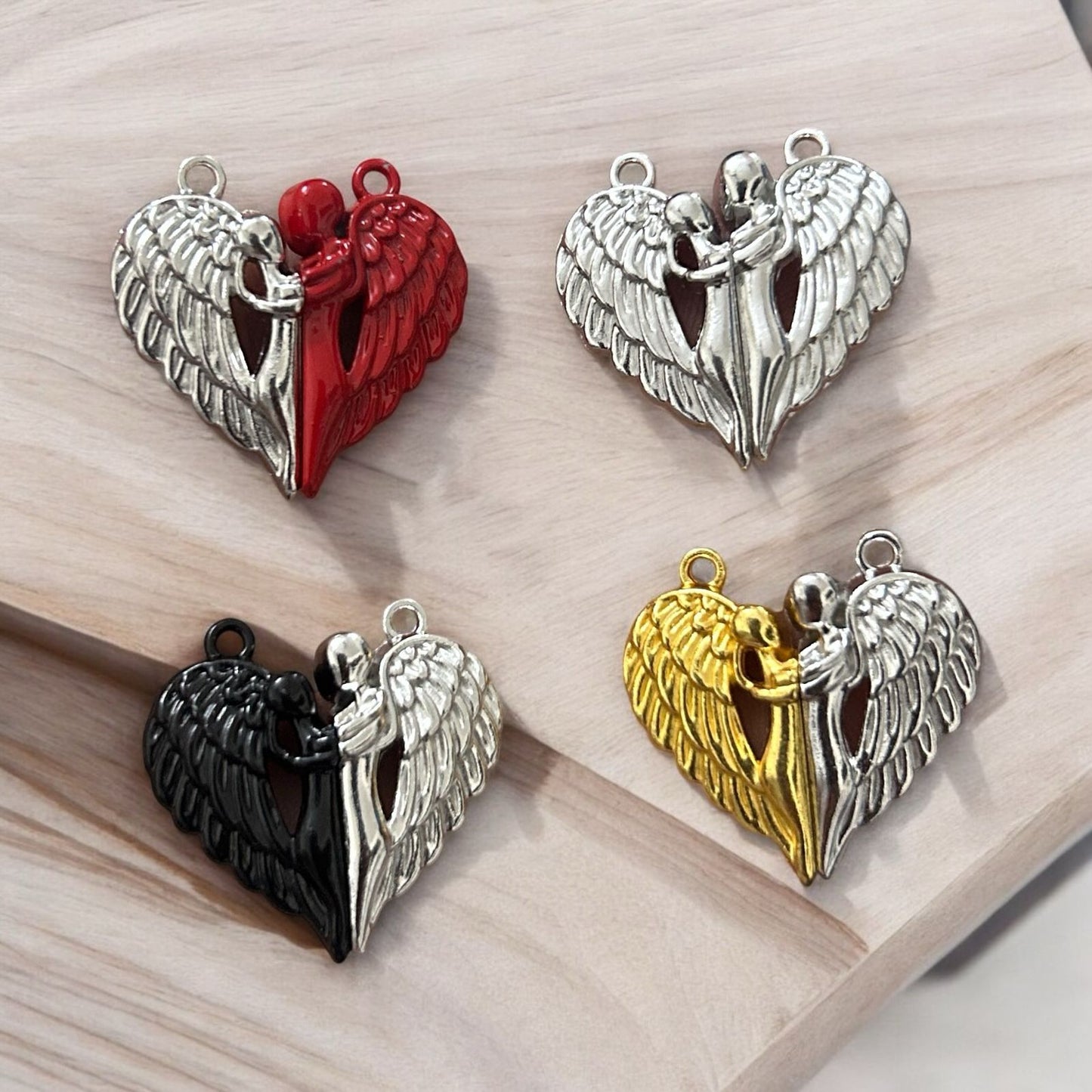 Couple Wings Magnetic Heart