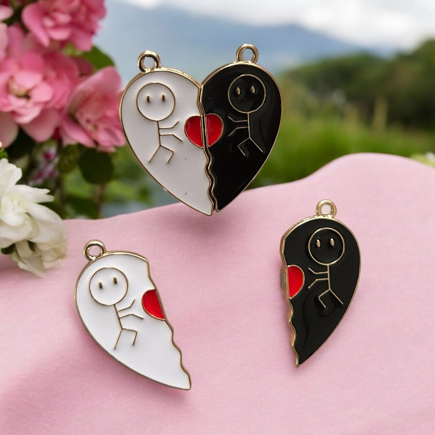 Romantic Couple Heart Magnetic Butterfly