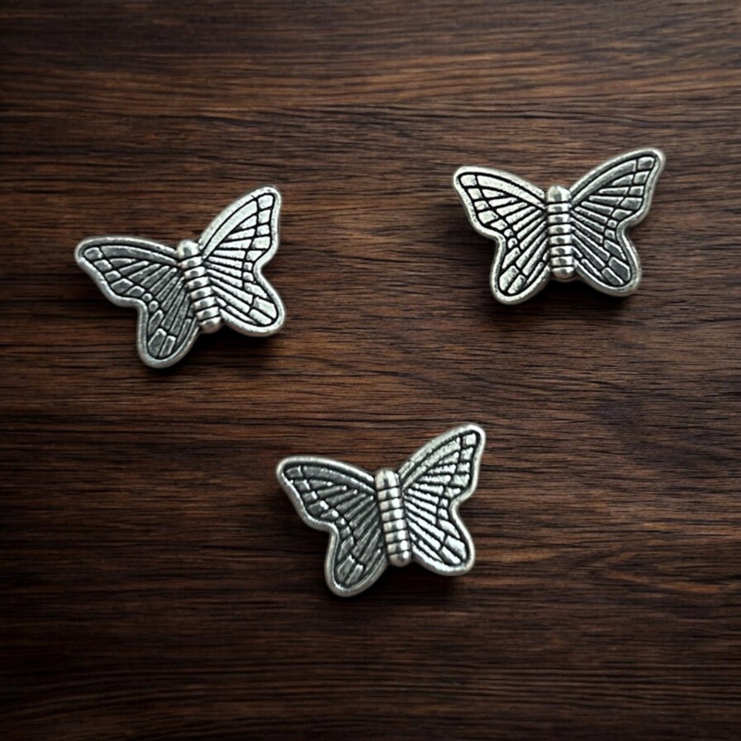 Connector Butterfly Metal Charm 5pcs
