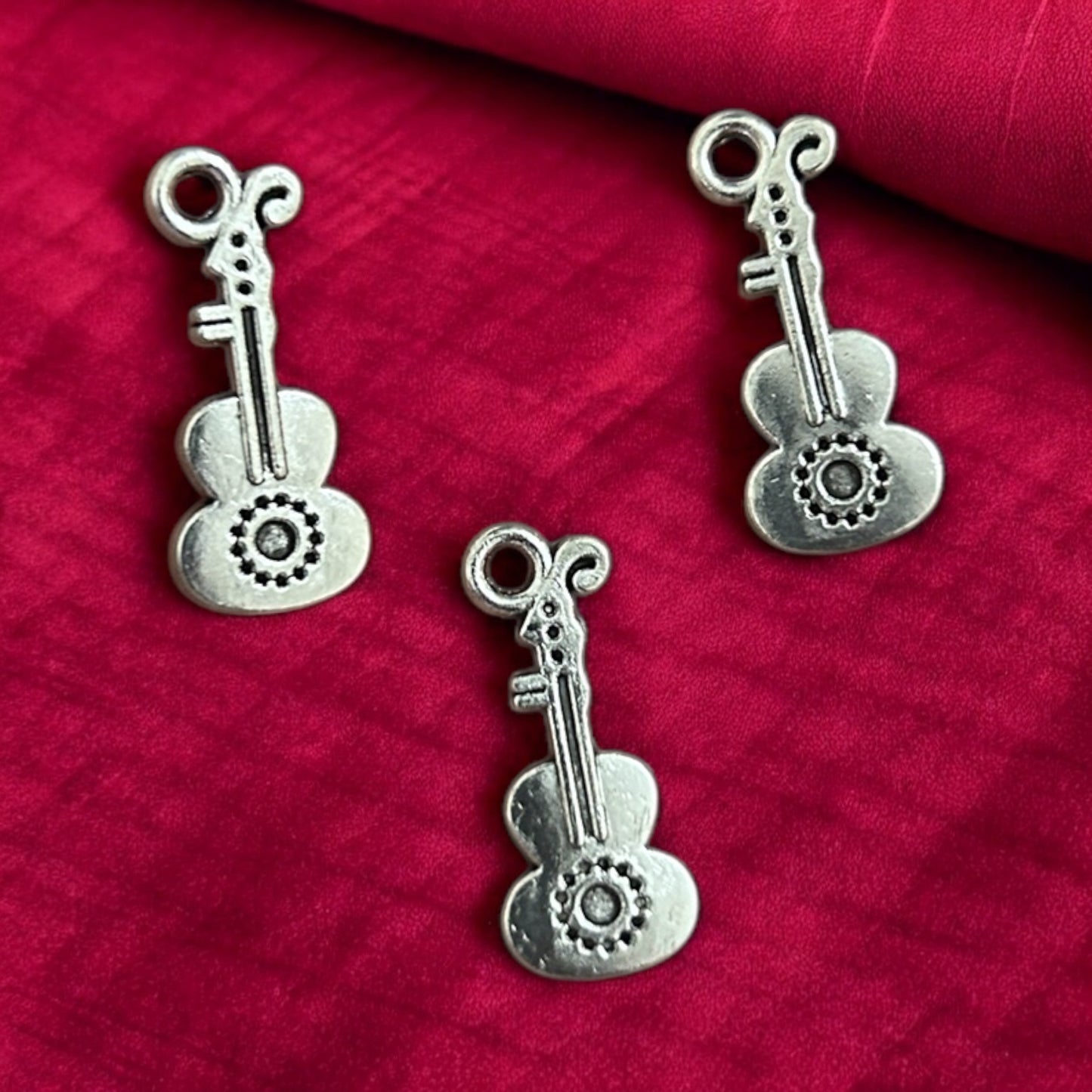 Guitar Metal Charm 3pcs
